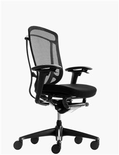 Кресло OKAMURA CONTESSA SECONDA, с тканевым сиденьем, черный корпус, черная крестовина 2