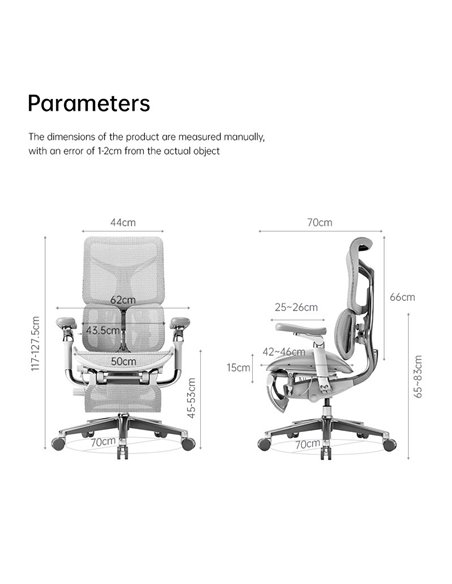 Кресло SIHOO DORO-S300 WHITE эргономичное