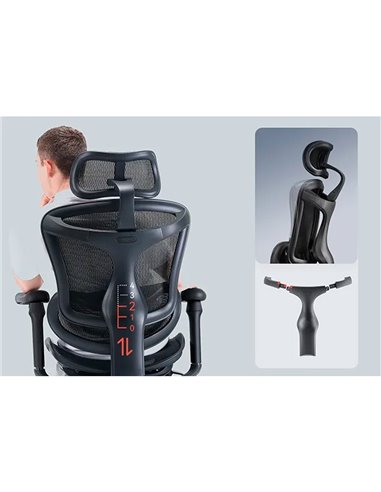Кресло SIHOO DORO-C300 BLACK эргономичное