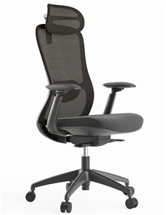 Кресло KRESLALUX SILKY GHB DARK GREY, эргономичное