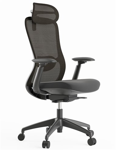 Кресло KRESLALUX SILKY GHB DARK GREY, эргономичное