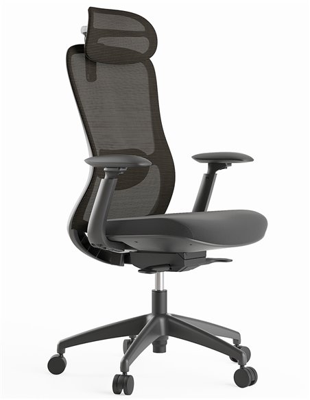 Кресло KRESLALUX SILKY GHB DARK GREY, эргономичное