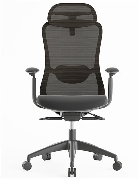 Кресло KRESLALUX SILKY GHB DARK GREY, эргономичное