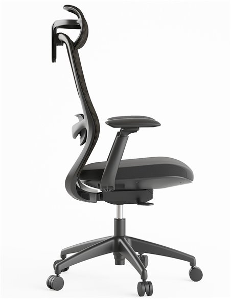 Кресло KRESLALUX SILKY GHB DARK GREY, эргономичное
