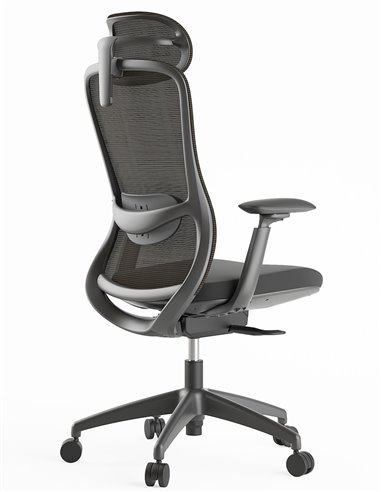 Кресло KRESLALUX SILKY GHB DARK GREY, эргономичное