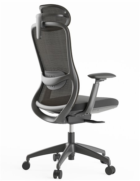 Кресло KRESLALUX SILKY GHB DARK GREY, эргономичное
