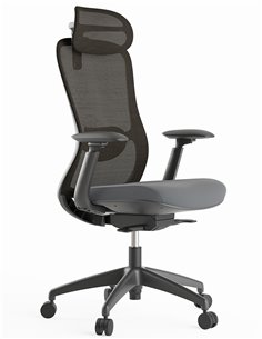 Кресло KRESLALUX SILKY GHB GREY, эргономичное