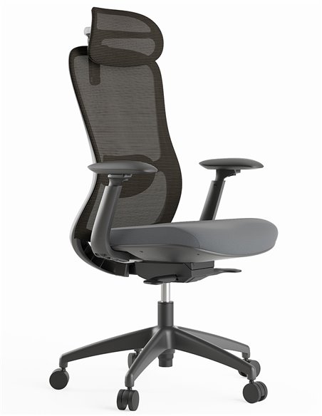 Кресло KRESLALUX SILKY GHB GREY, эргономичное