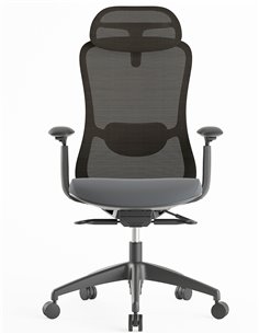 Кресло KRESLALUX SILKY GHB GREY, эргономичное 2