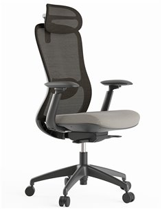 Кресло KRESLALUX SILKY GHB LIGHT GREY, эргономичное