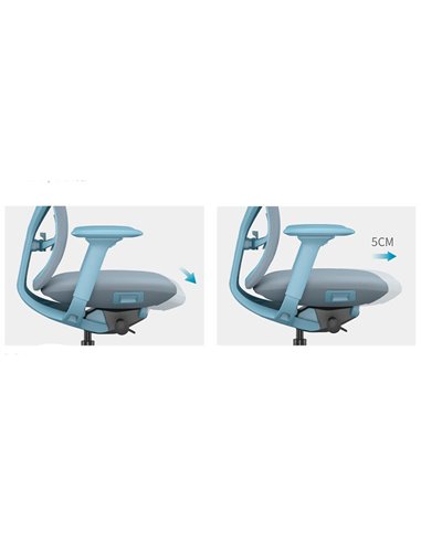 Кресло KRESLALUX ANTLER EAN-001A BLUE, эргономичное
