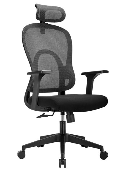 Кресло KRESLALUX GO-SIT 645-1A BLACK, эргономичное