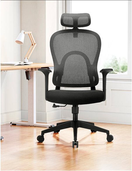Кресло KRESLALUX GO-SIT 645-1A BLACK, эргономичное