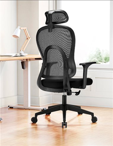 Кресло KRESLALUX GO-SIT 645-1A BLACK, эргономичное