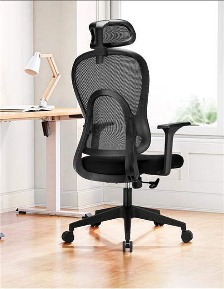 Кресло KRESLALUX GO-SIT 645-1A BLACK, эргономичное