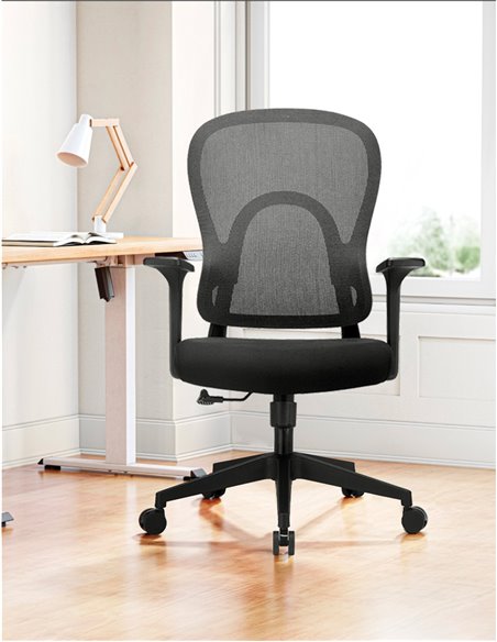 Кресло KRESLALUX GO-SIT 645-1B BLACK, эргономичное