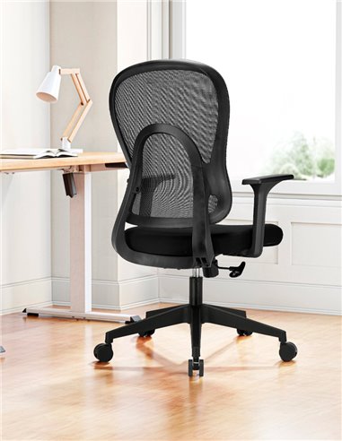 Кресло KRESLALUX GO-SIT 645-1B BLACK, эргономичное