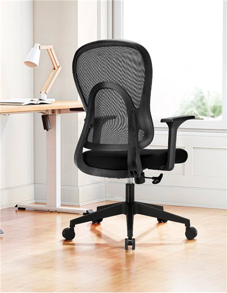 Кресло KRESLALUX GO-SIT 645-1B BLACK, эргономичное