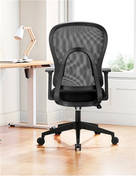 Кресло KRESLALUX GO-SIT 645-1B BLACK, эргономичное