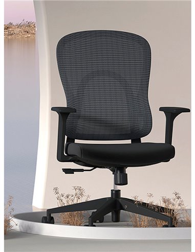 Кресло KRESLALUX GO-SIT 645-1B BLACK, эргономичное