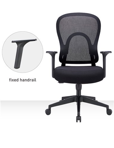 Кресло KRESLALUX GO-SIT 645-1B BLACK, эргономичное