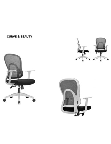 Кресло KRESLALUX GO-SIT 645-1B LIGHT GREY, эргономичное