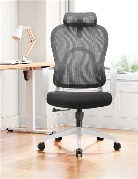 Кресло KRESLALUX GO-SIT 645-A LIGHT GREY, эргономичное
