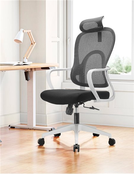 Кресло KRESLALUX GO-SIT 645-A LIGHT GREY, эргономичное