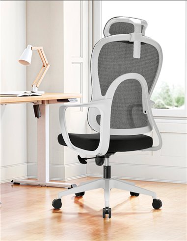 Кресло KRESLALUX GO-SIT 645-A LIGHT GREY, эргономичное