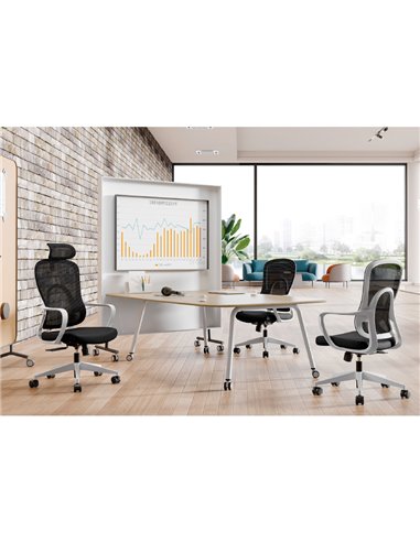 Кресло KRESLALUX GO-SIT 645-A LIGHT GREY, эргономичное