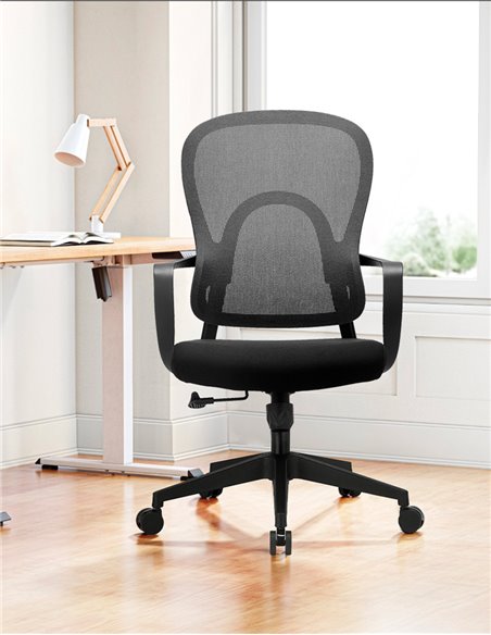 Кресло KRESLALUX GO-SIT 645-B BLACK, эргономичное