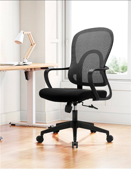 Кресло KRESLALUX GO-SIT 645-B BLACK, эргономичное