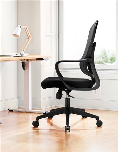 Кресло KRESLALUX GO-SIT 645-B BLACK, эргономичное