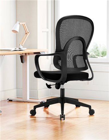 Кресло KRESLALUX GO-SIT 645-B BLACK, эргономичное
