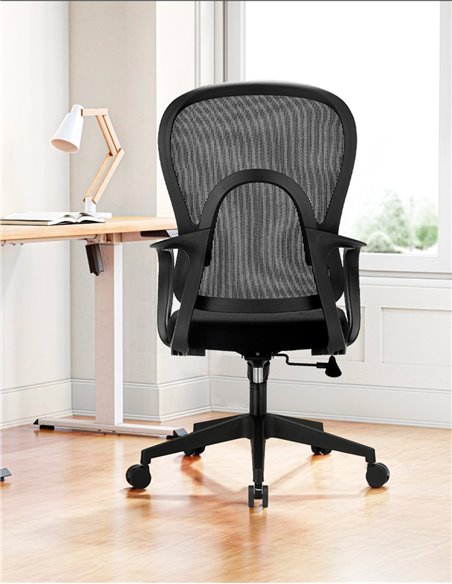Кресло KRESLALUX GO-SIT 645-B BLACK, эргономичное