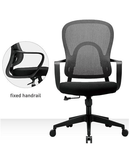 Кресло KRESLALUX GO-SIT 645-B BLACK, эргономичное