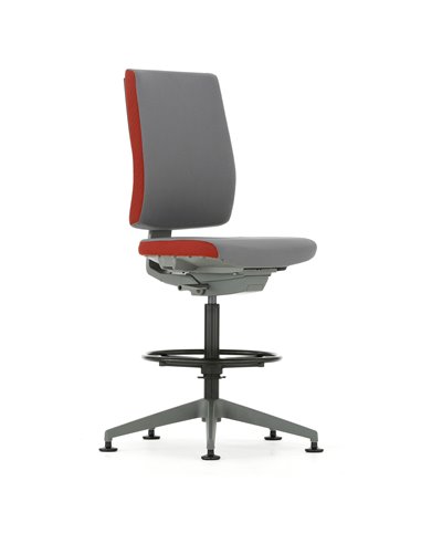 Кресло FREEFLEX GRAPHITE (FLX 740D) для оператора, c подставкой для ног