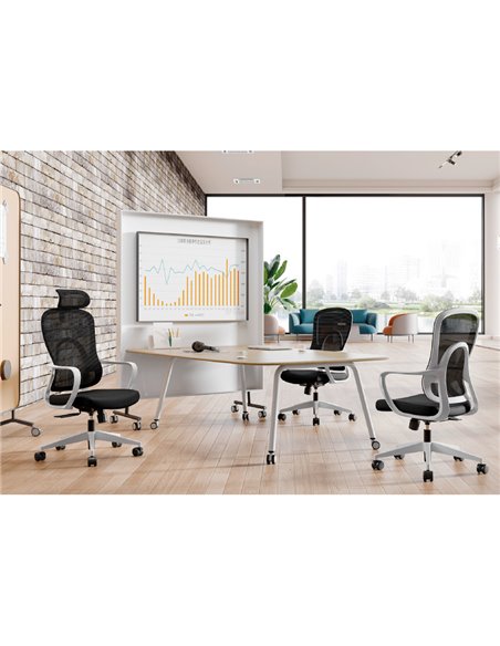 Кресло KRESLALUX GO-SIT 645-B LIGHT GREY, эргономичное