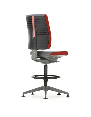 Кресло FREEFLEX GRAPHITE (FLX 740D) для оператора, c подставкой для ног