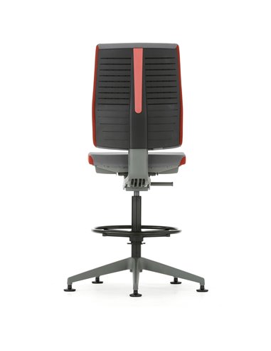 Кресло FREEFLEX GRAPHITE (FLX 740D) для оператора, c подставкой для ног
