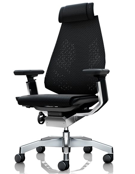 Кресло руководителя GENIDIA GN2 MESH BLACK FRAME