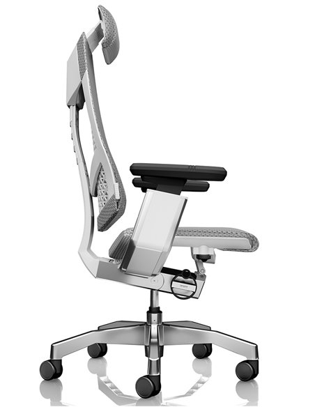 Крісло керівника GENIDIA GN2 MESH WHITE FRAME