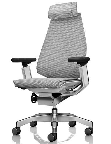 Крісло керівника GENIDIA GN2 MESH WHITE FRAME