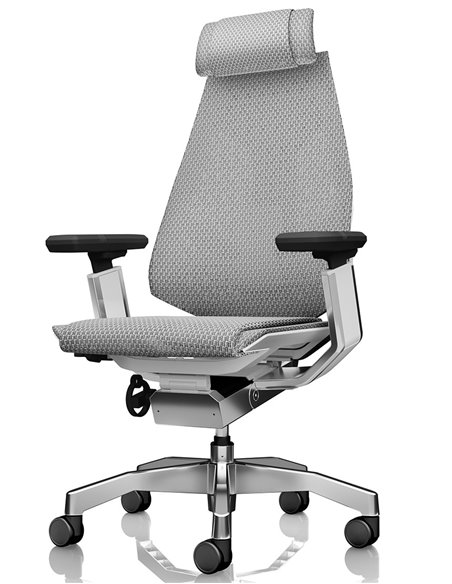 Кресло руководителя GENIDIA GN2 MESH WHITE FRAME