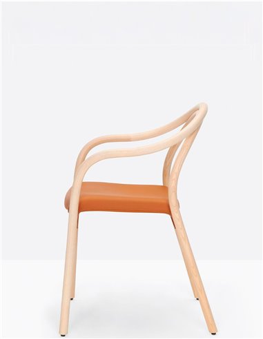 Стул PEDRALI SOUL SOFT 3747, кожаный