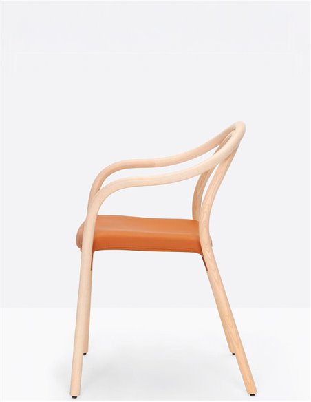Стул PEDRALI SOUL SOFT 3747, кожаный
