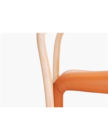 Стул PEDRALI SOUL SOFT 3747, кожаный
