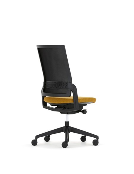 Кресло ECOFLEX BLACK (ECF 740) для оператора, без подлокотников
