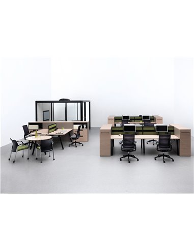 Кресло ECOFLEX BLACK (ECF 740 HA) для оператора