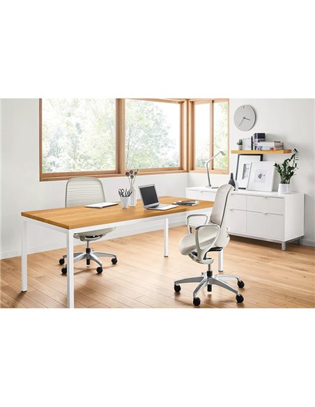 Крісло Okamura Luce Lime Green для оператора з підлокітниками